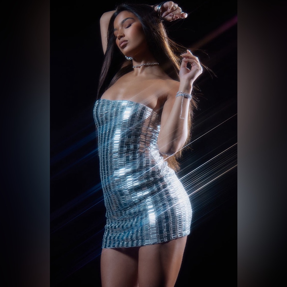 Silver Mirror Dress